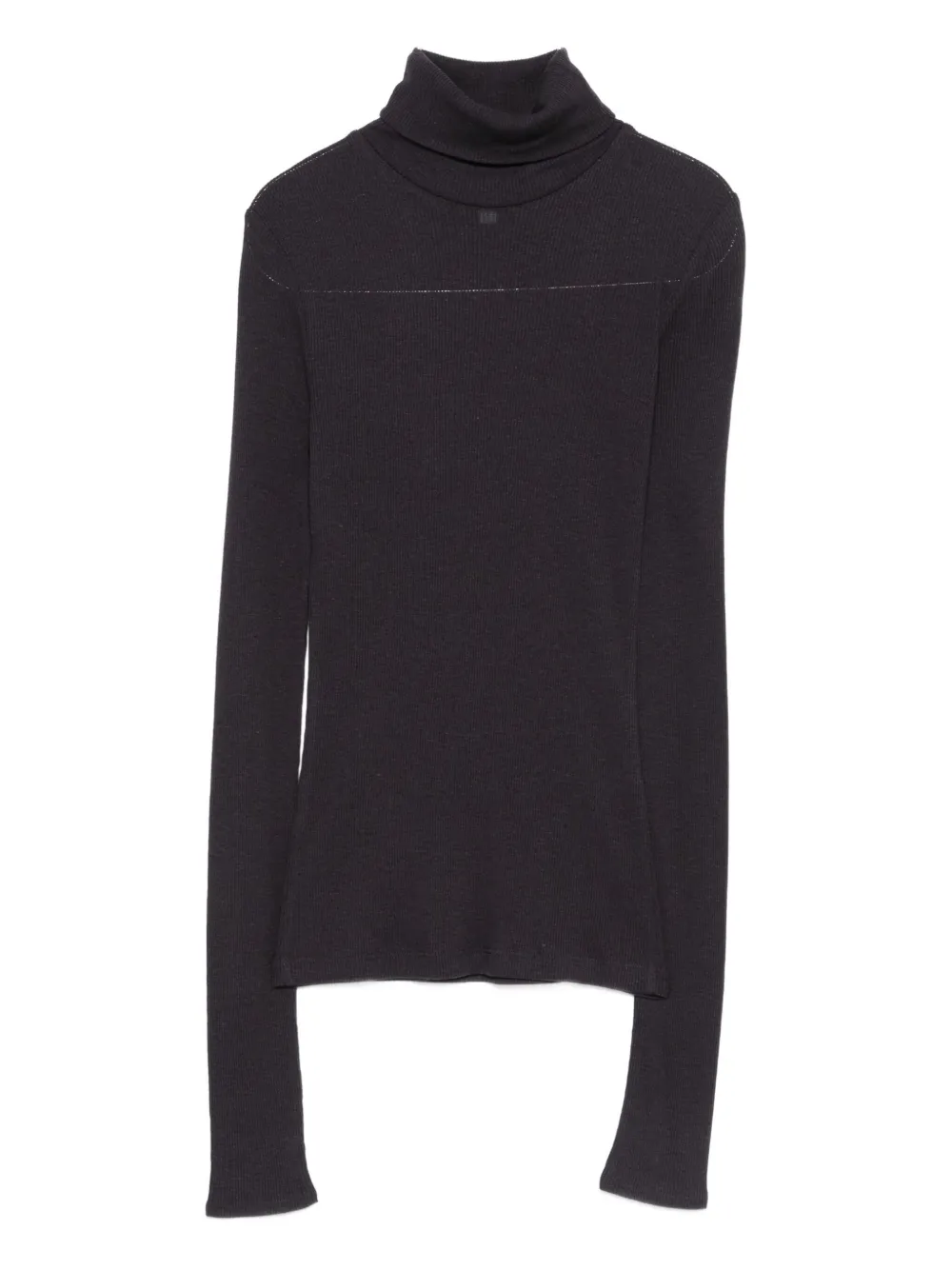 Samsoe & Samsoe Roll-neck Knitted Top In Black
