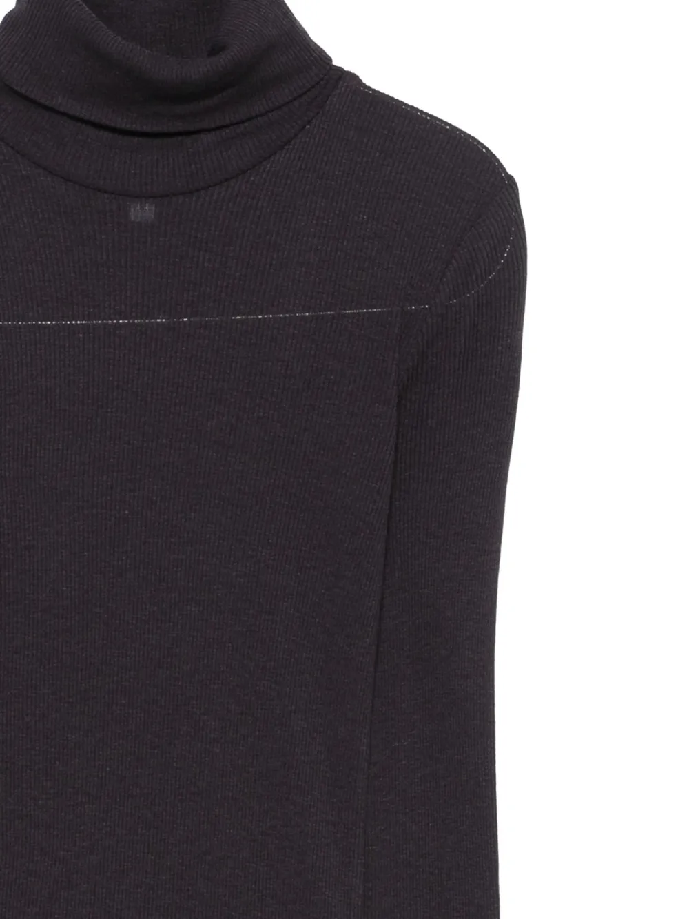 Samsoe & Samsoe Roll-neck Knitted Top In Black