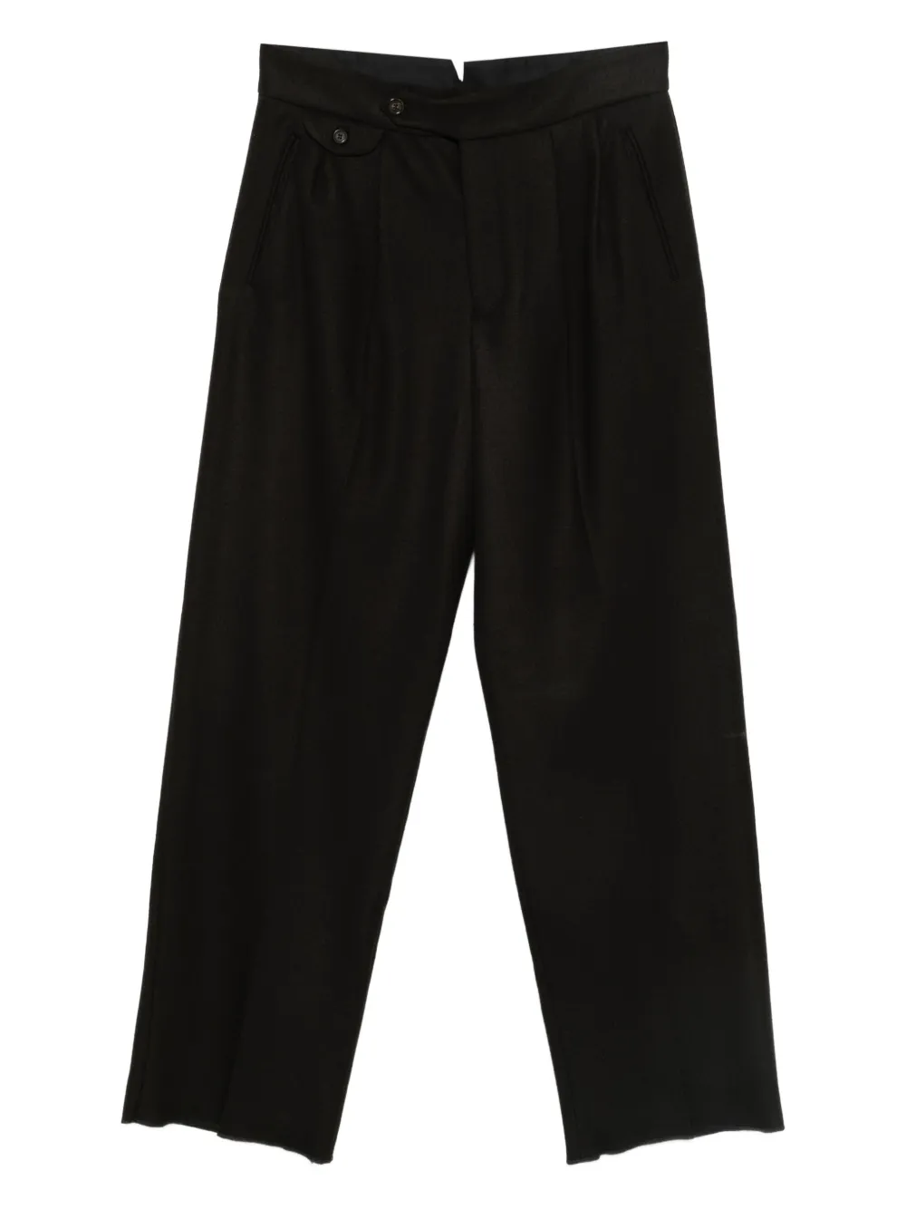 Emporio Armani Calça com detalhe de pregas | Preto | Image 1