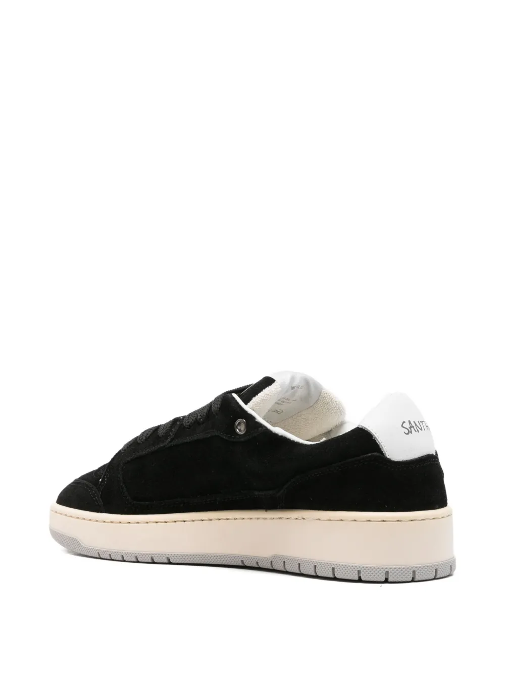 Santha Rose-embroidered Sneakers In Black