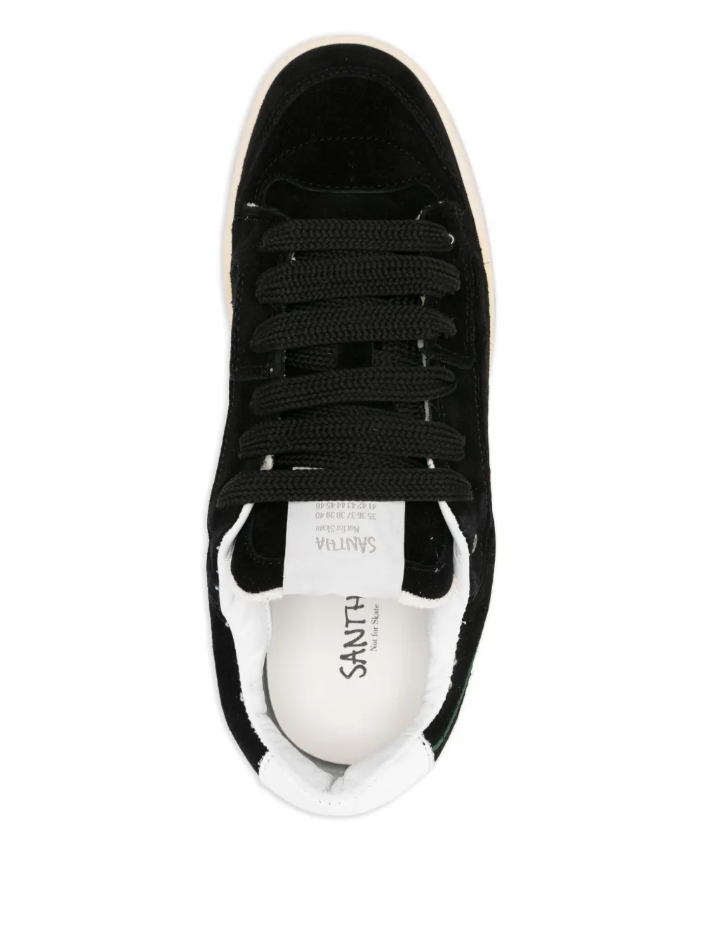 Santha Rose-embroidered Sneakers In Black