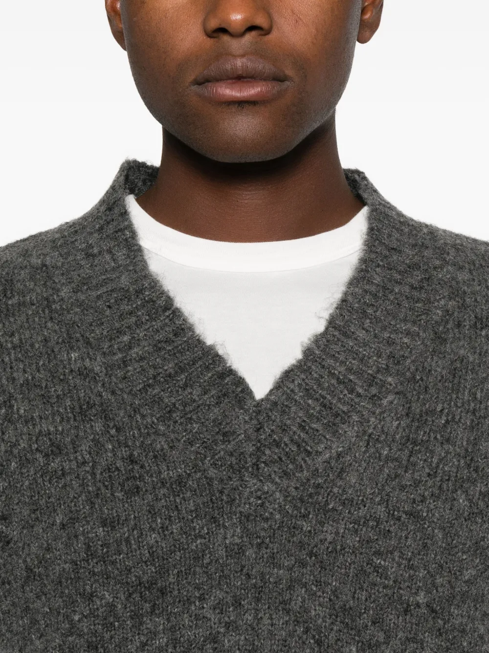 ENTIRE STUDIOS Trui met geborsteld effect Grijs