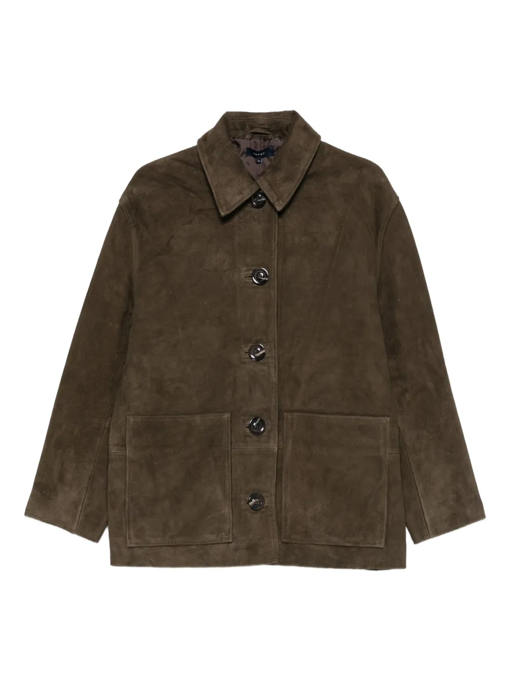 Soeur Vincenzo suede button-fastening jacket | Green | Image 1