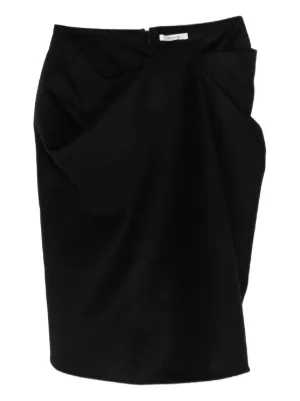 GAUGE81 Dayton Ruched Pencil Skirt | Black | FARFETCH