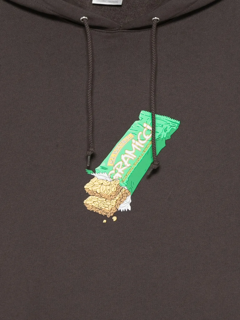 Gramicci Hoodie met print Bruin