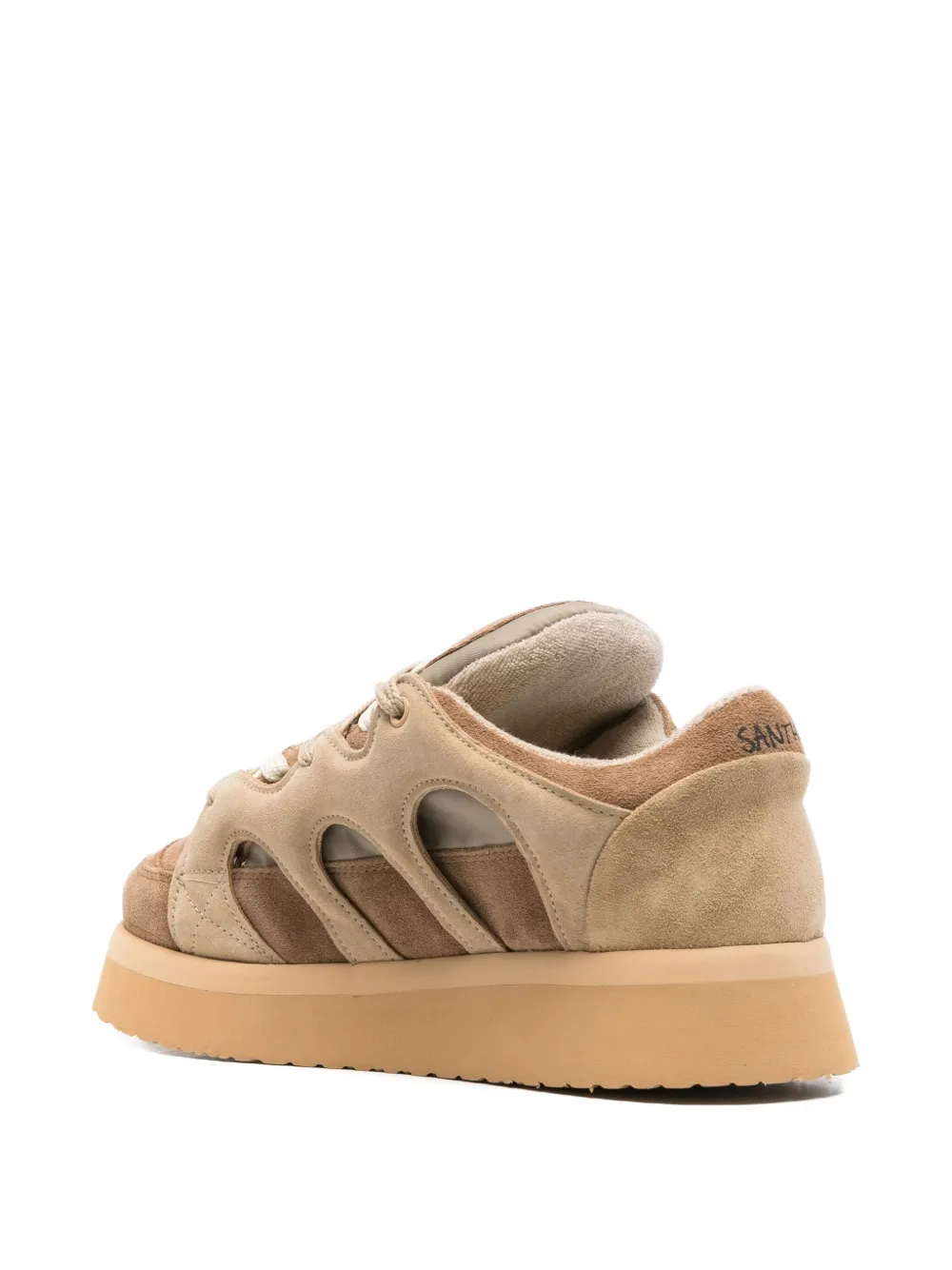 Santha Cut-out Sneakers In Brown