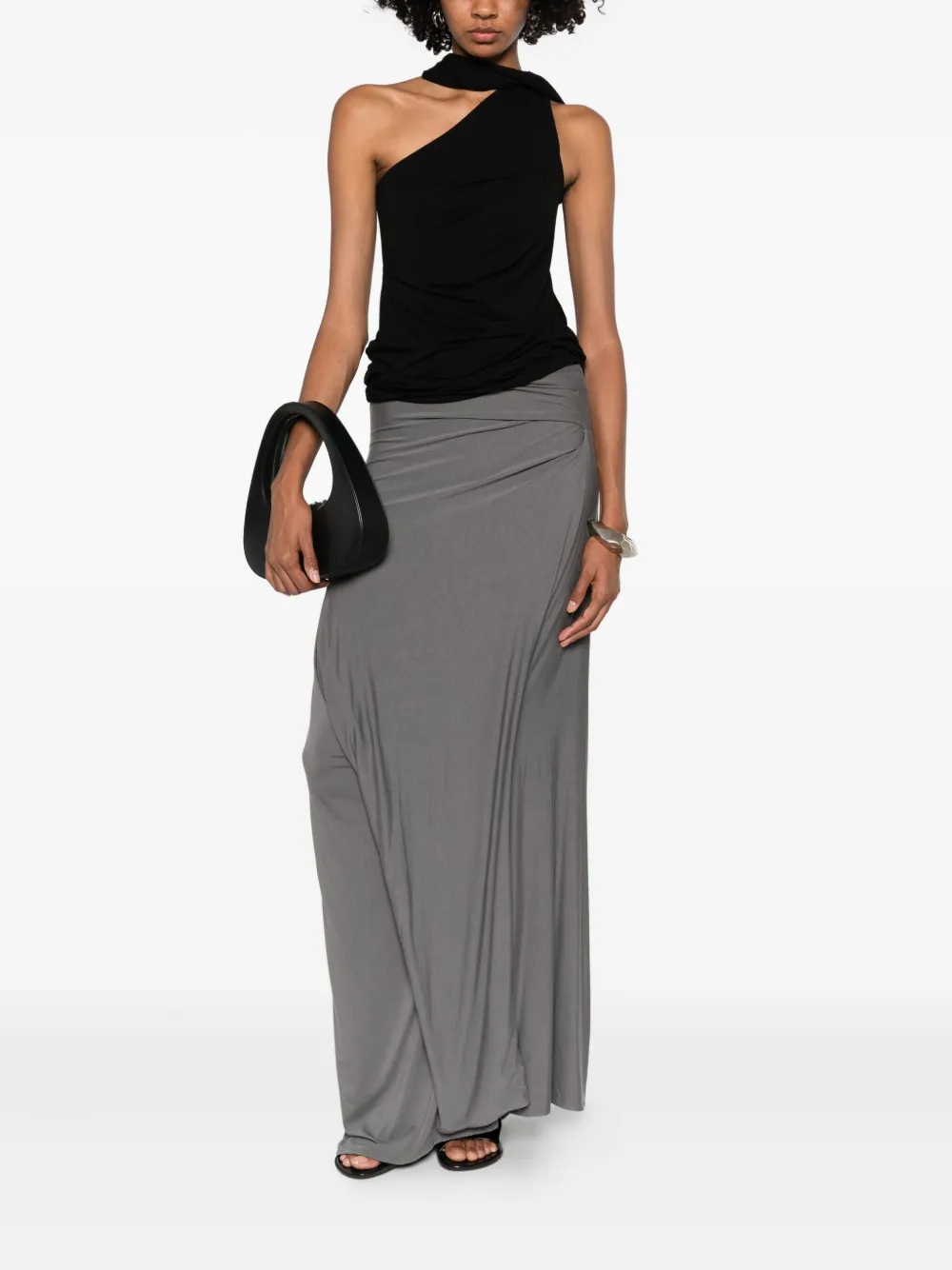ENTIRE STUDIOS asymmetric skirt - Grijs