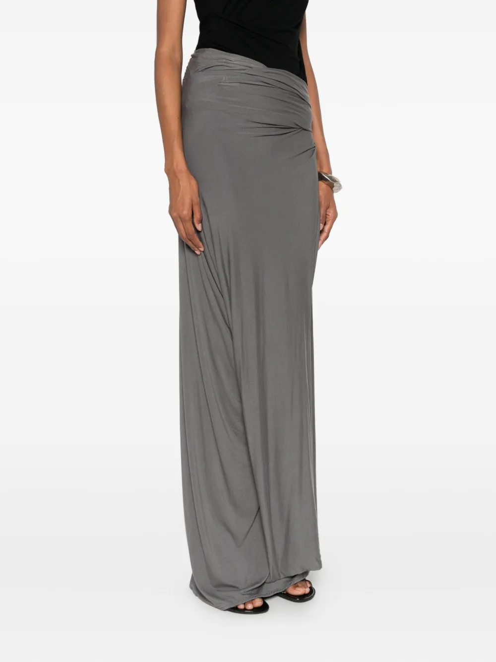 Entire Studios Asymmetric Skirt In Gray