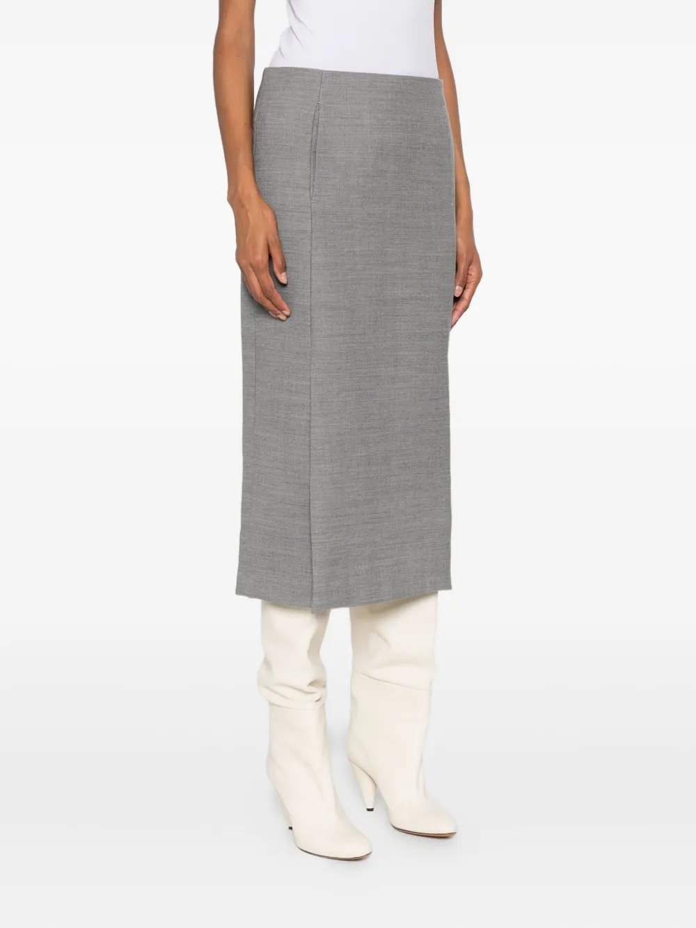  Entire Studios Straight Skirt - Grey 
