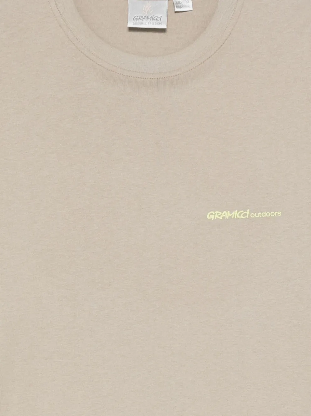 Gramicci T-shirt met logoprint Beige
