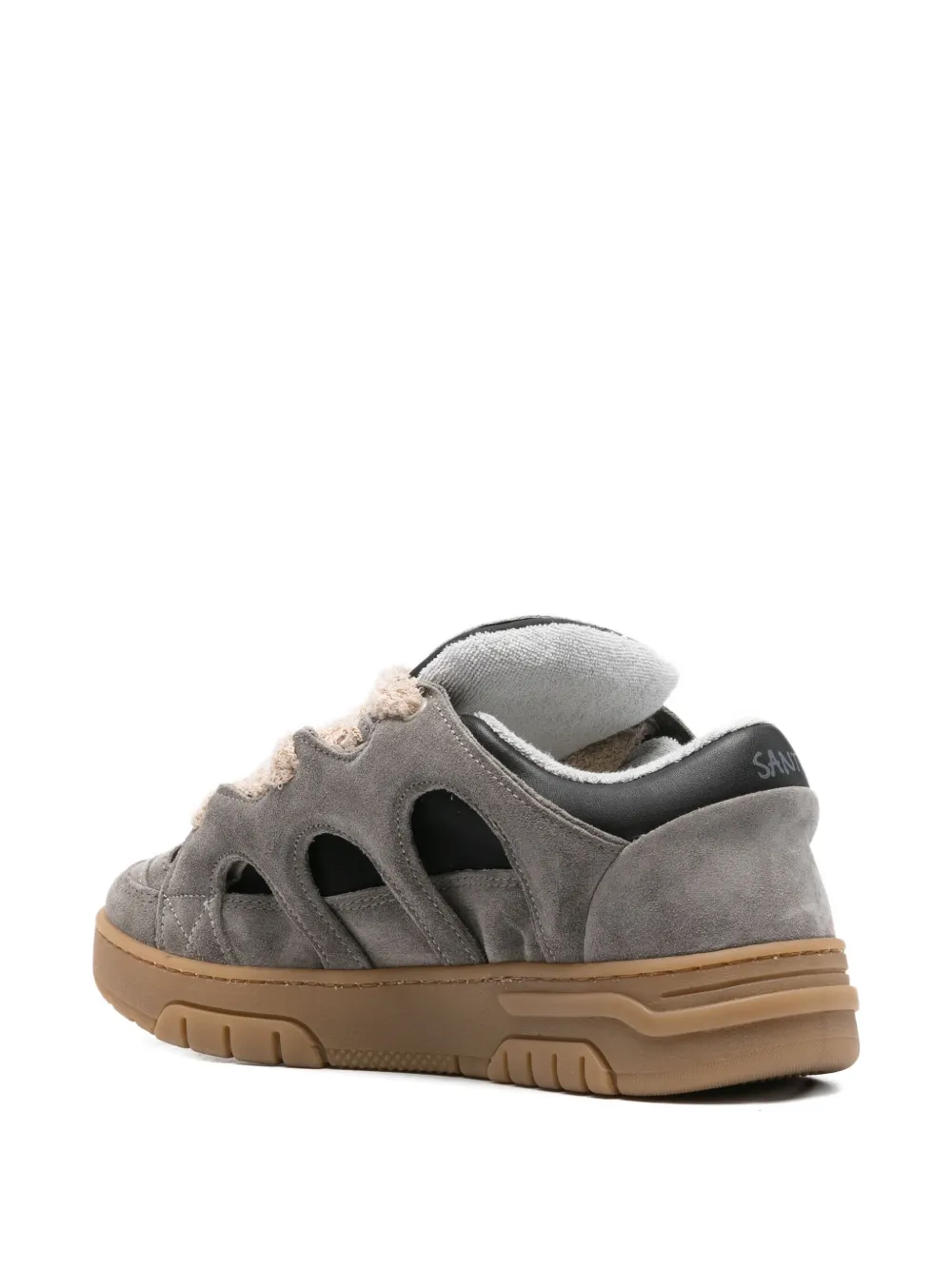 SANTHA Sneakers met uitgesneden details Grijs