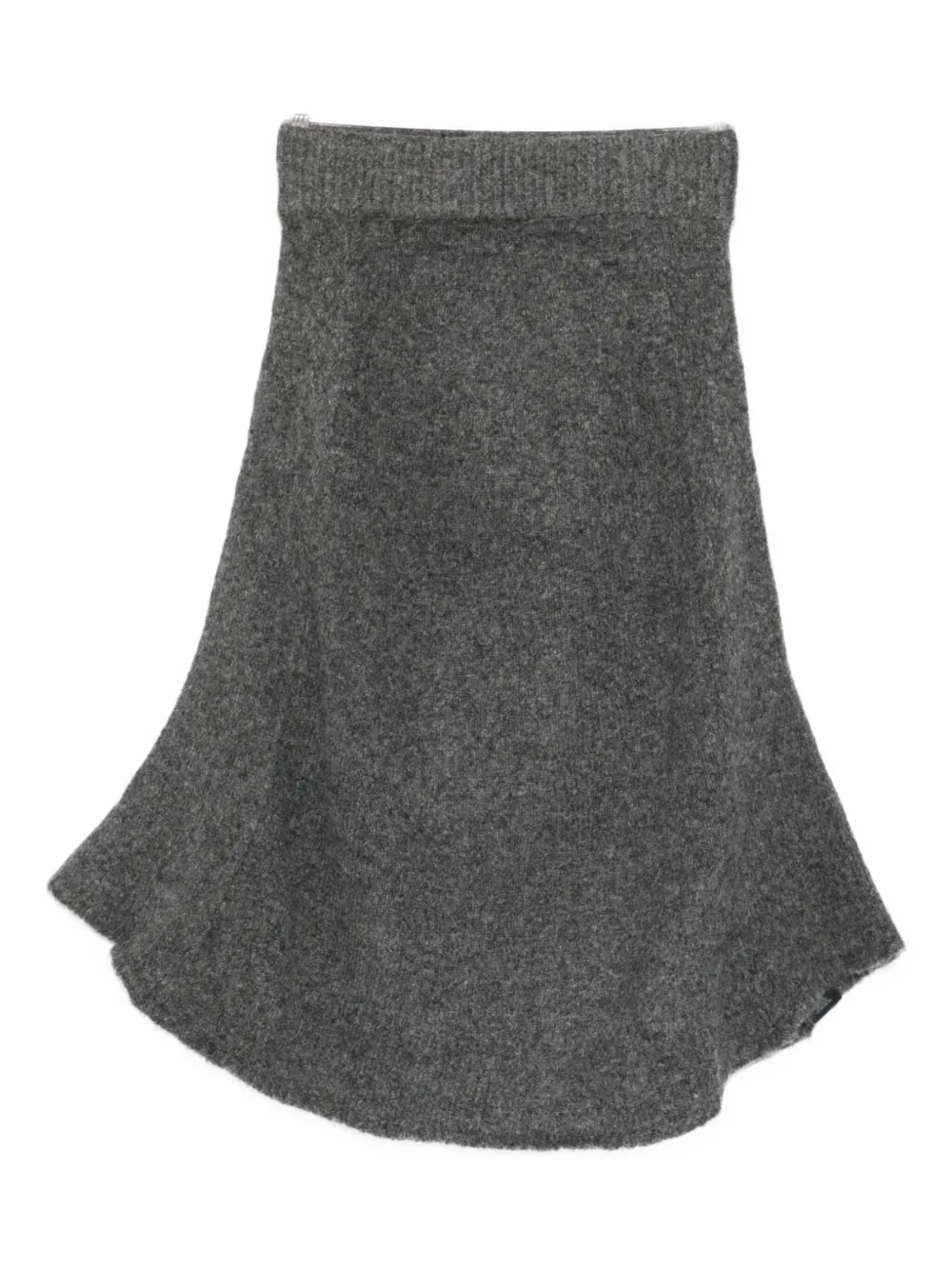 ENTIRE STUDIOS ribbed A-line skirt | Grey | Image 1