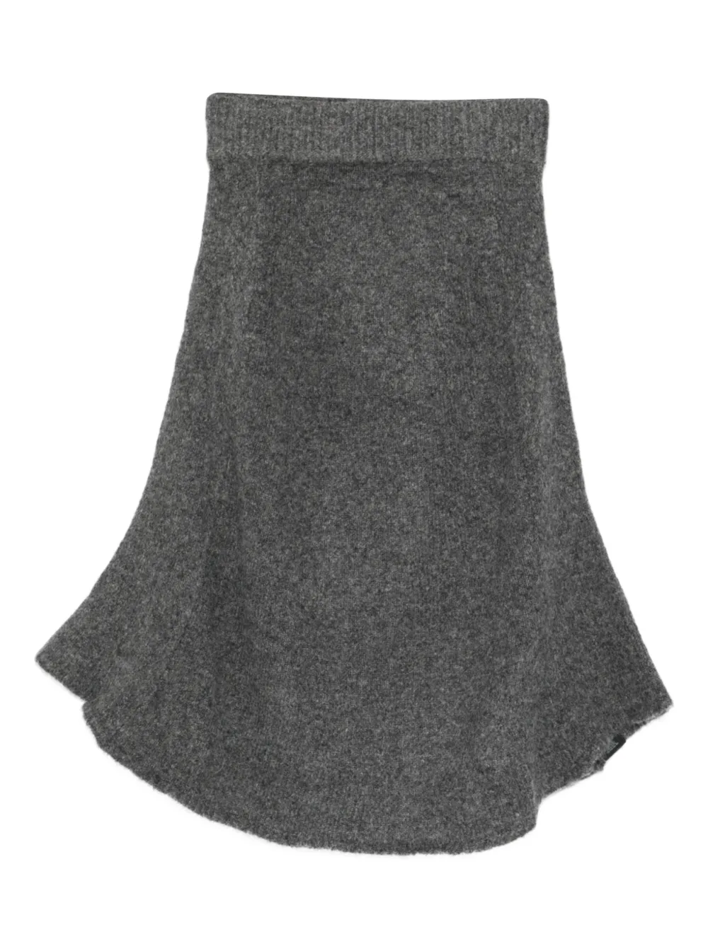 ENTIRE STUDIOS ribbed A-line skirt | Grey | Image 1
