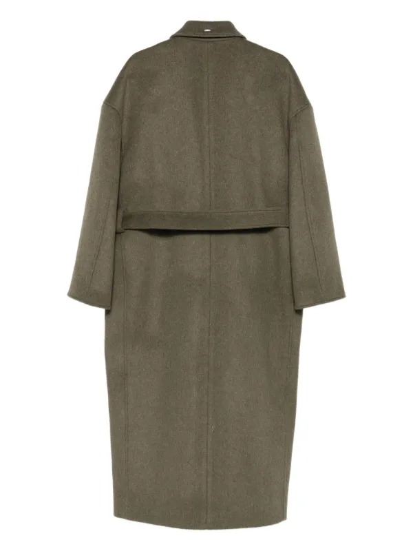 OUR LEGACY Court Belted Coat | Green | FARFETCH