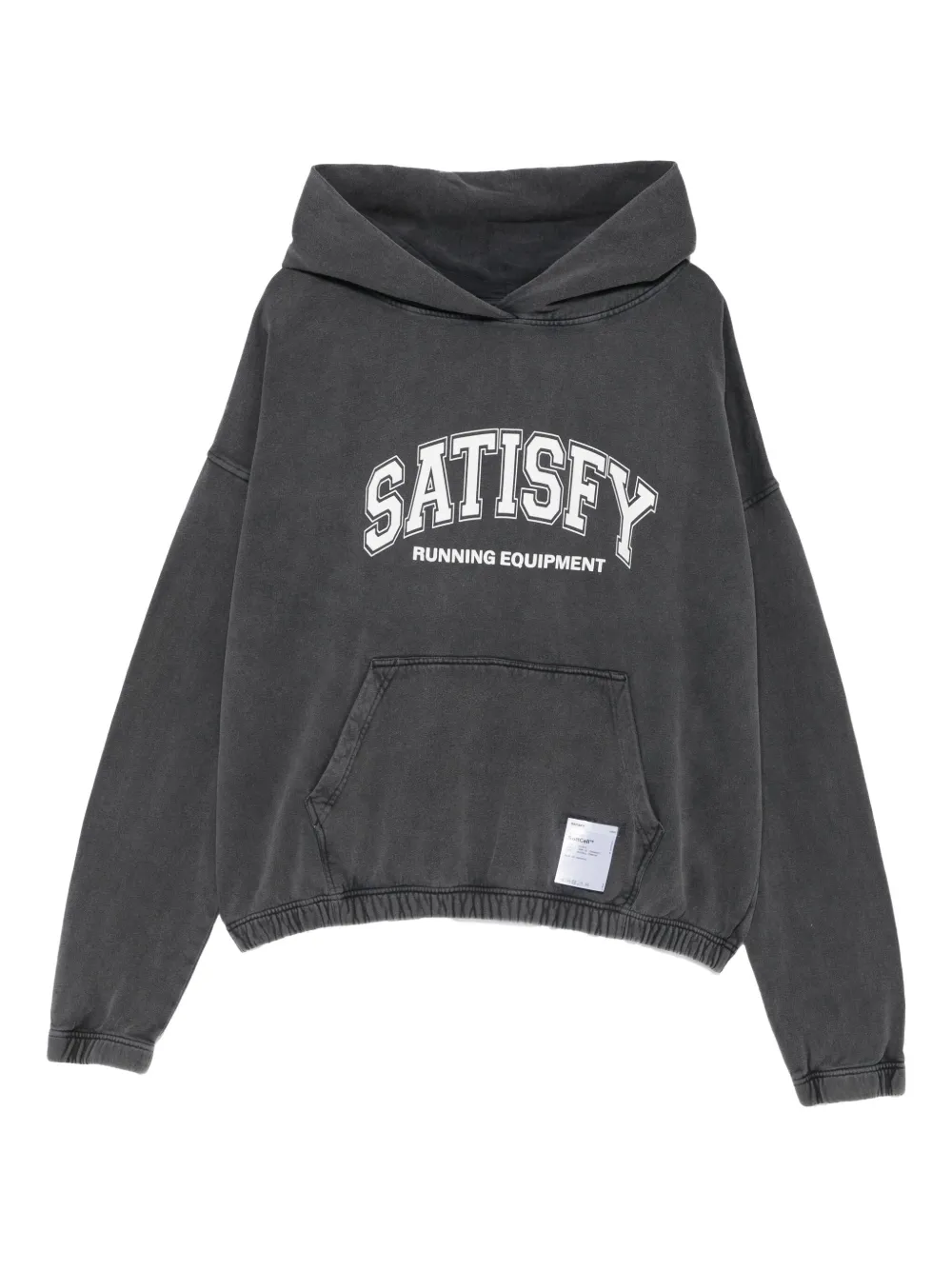 Satisfy arched-logo hoodie | Grey | Image 1