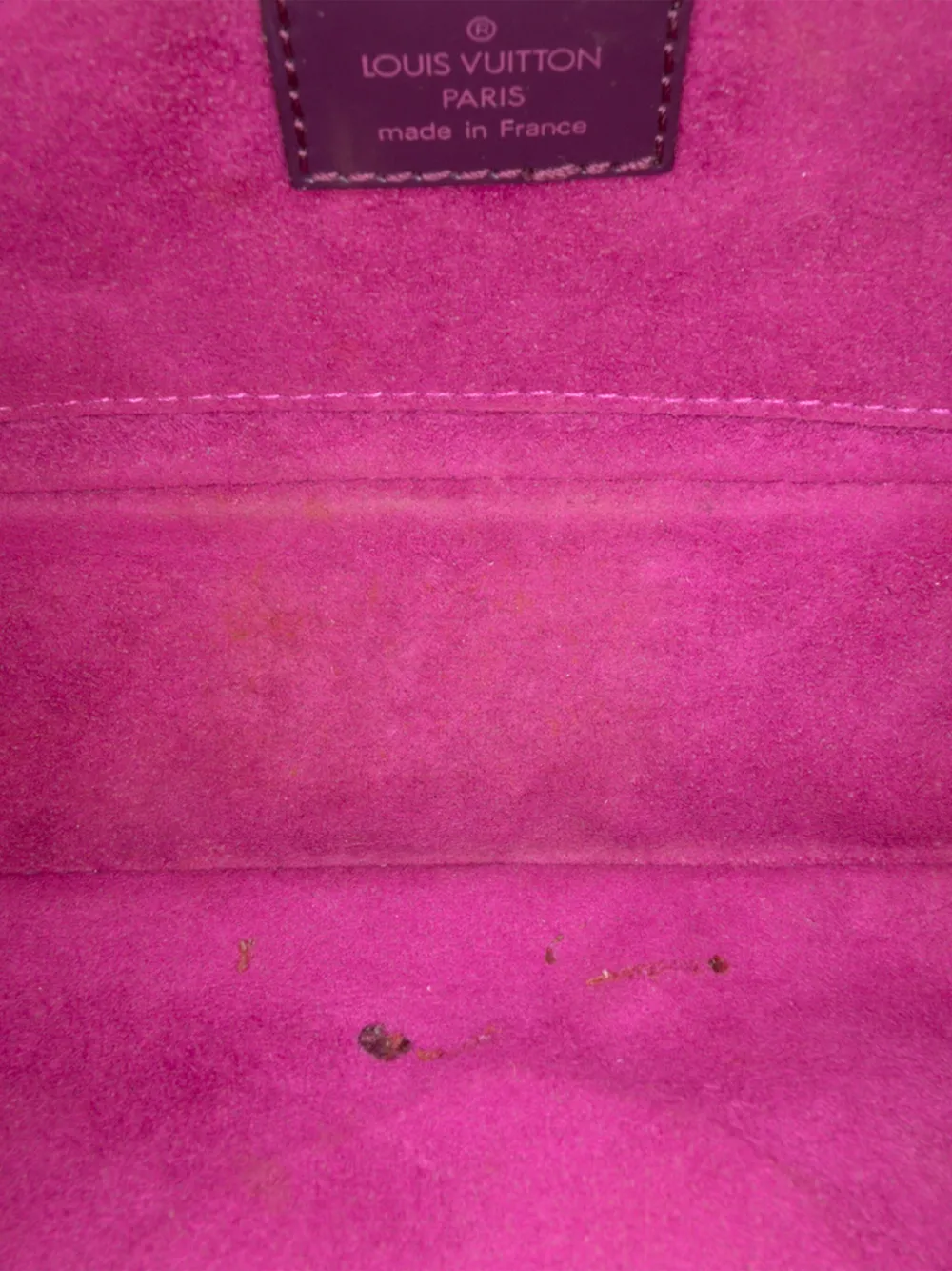 Pre-owned Louis Vuitton 2008 Epi Pochette Montaigne Shoulder Bag In Purple