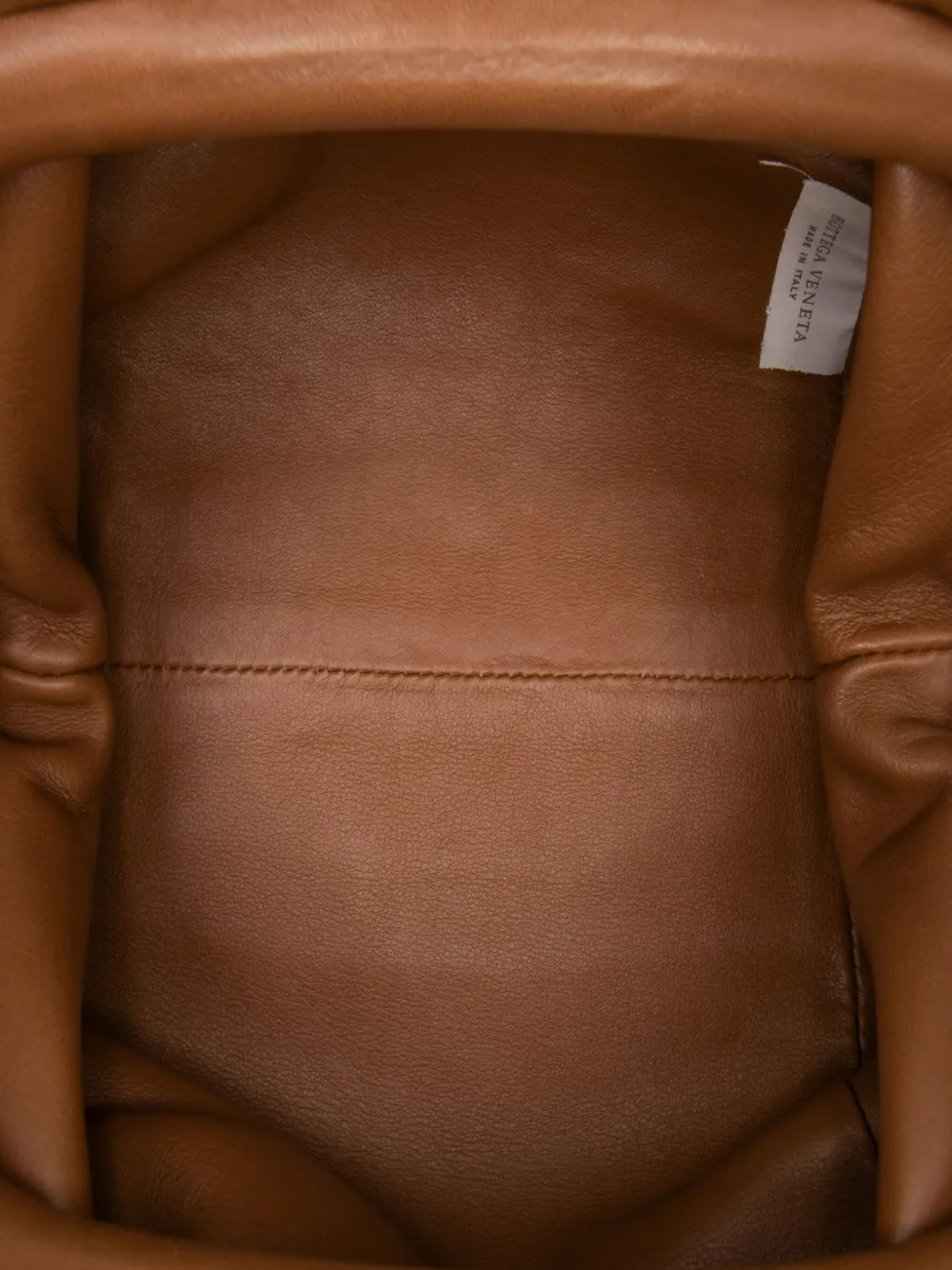 Pre-owned Bottega Veneta 2012-2025 Lambskin The Mini Pouch Clutch Bag In Brown