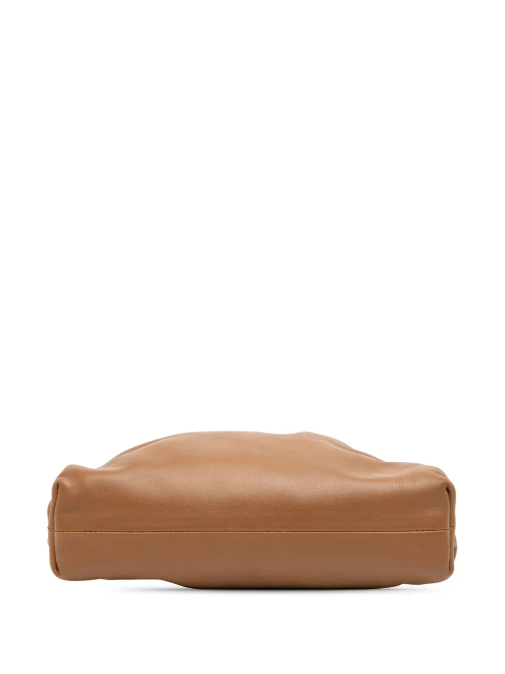 Pre-owned Bottega Veneta 2012-2025 Lambskin The Mini Pouch Clutch Bag In Brown
