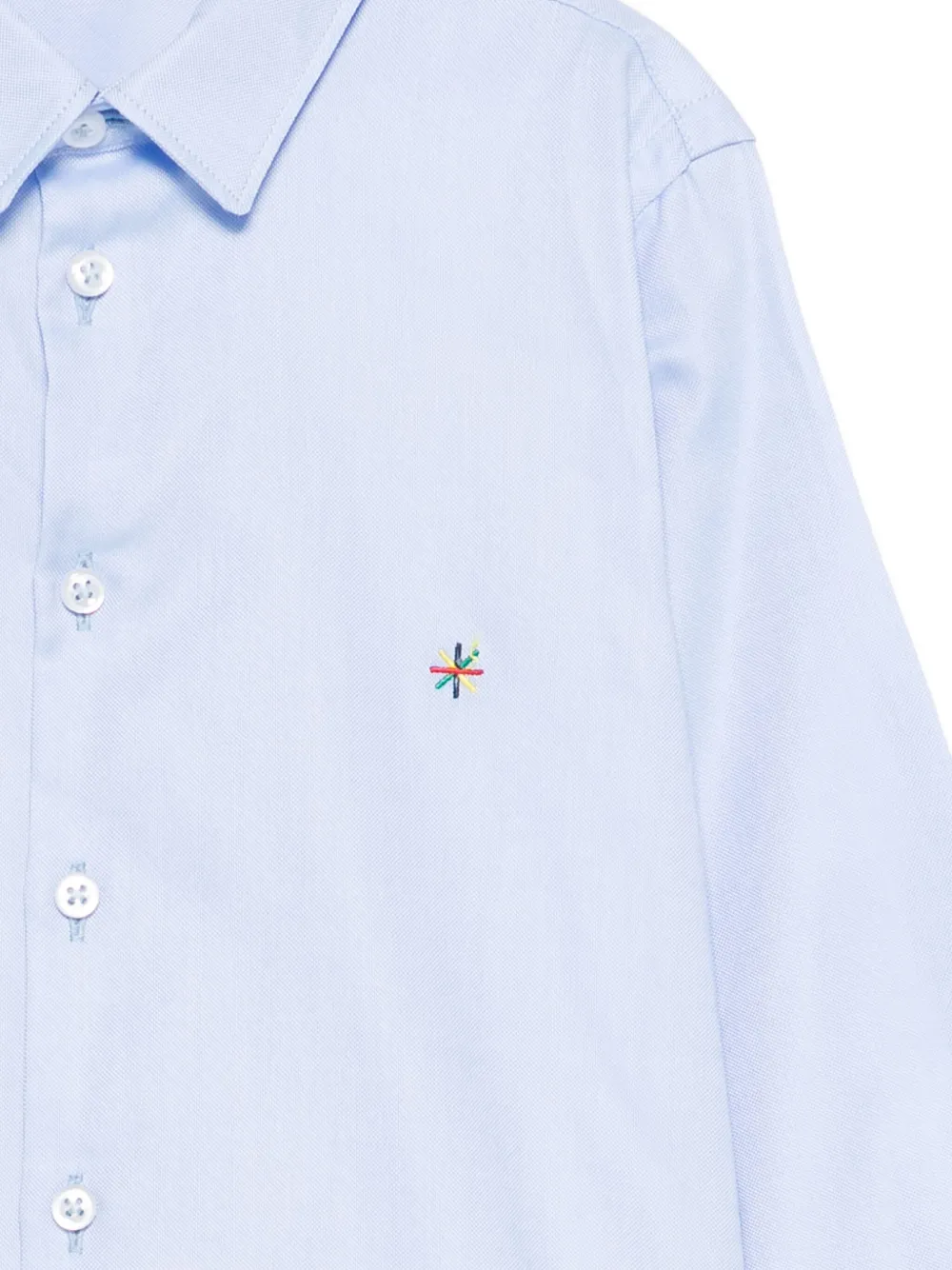 Manuel Ritz Embroidered-logo Shirt In Blue