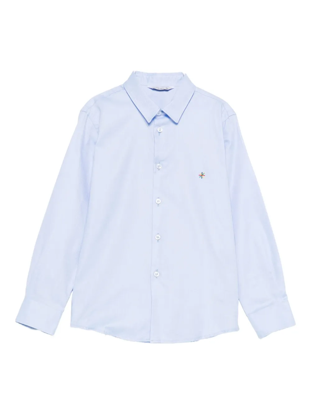 Manuel Ritz Embroidered-logo Shirt In Blue