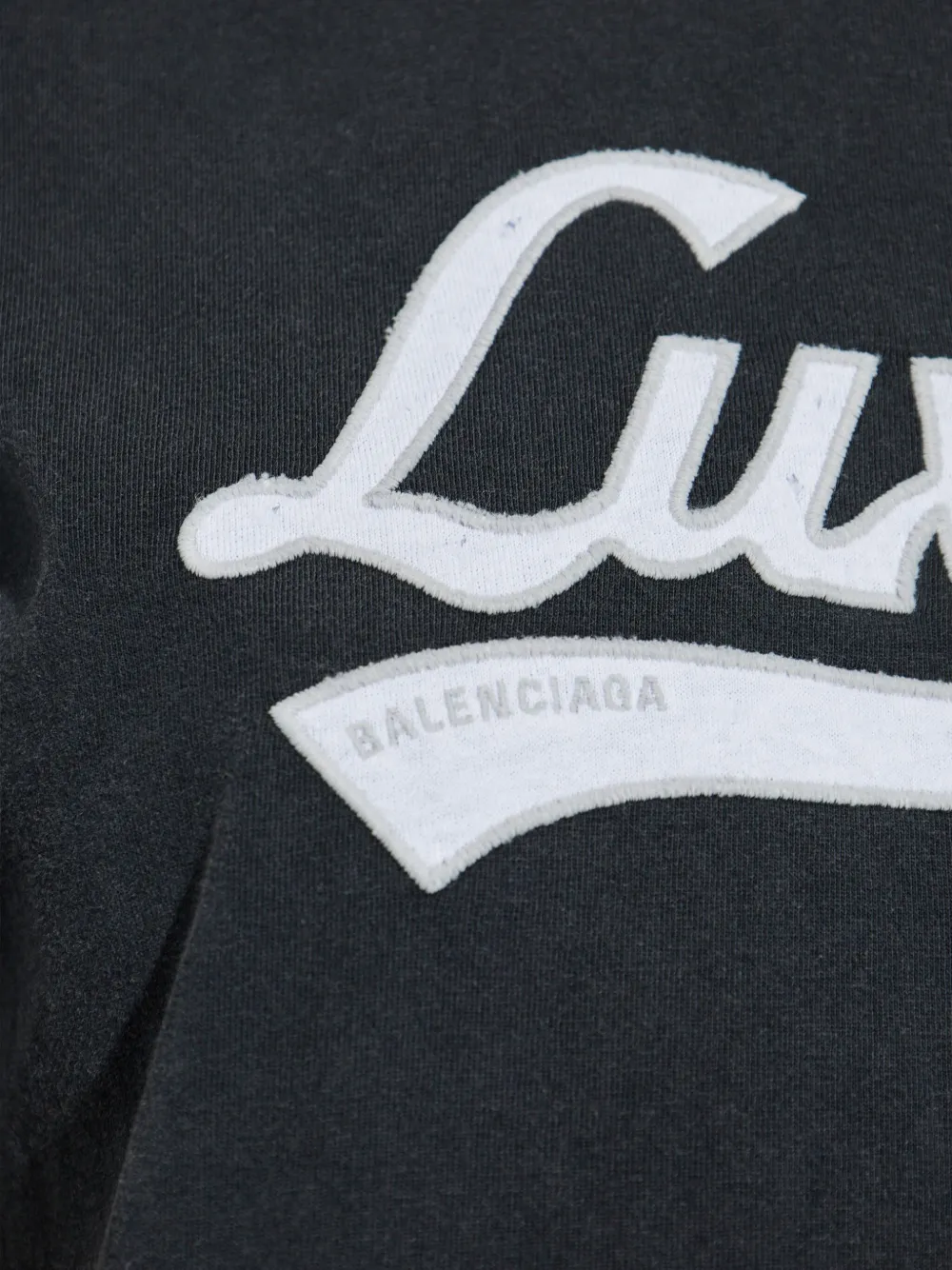 Balenciaga Gelaagde jurk met geborduurd logo Zwart