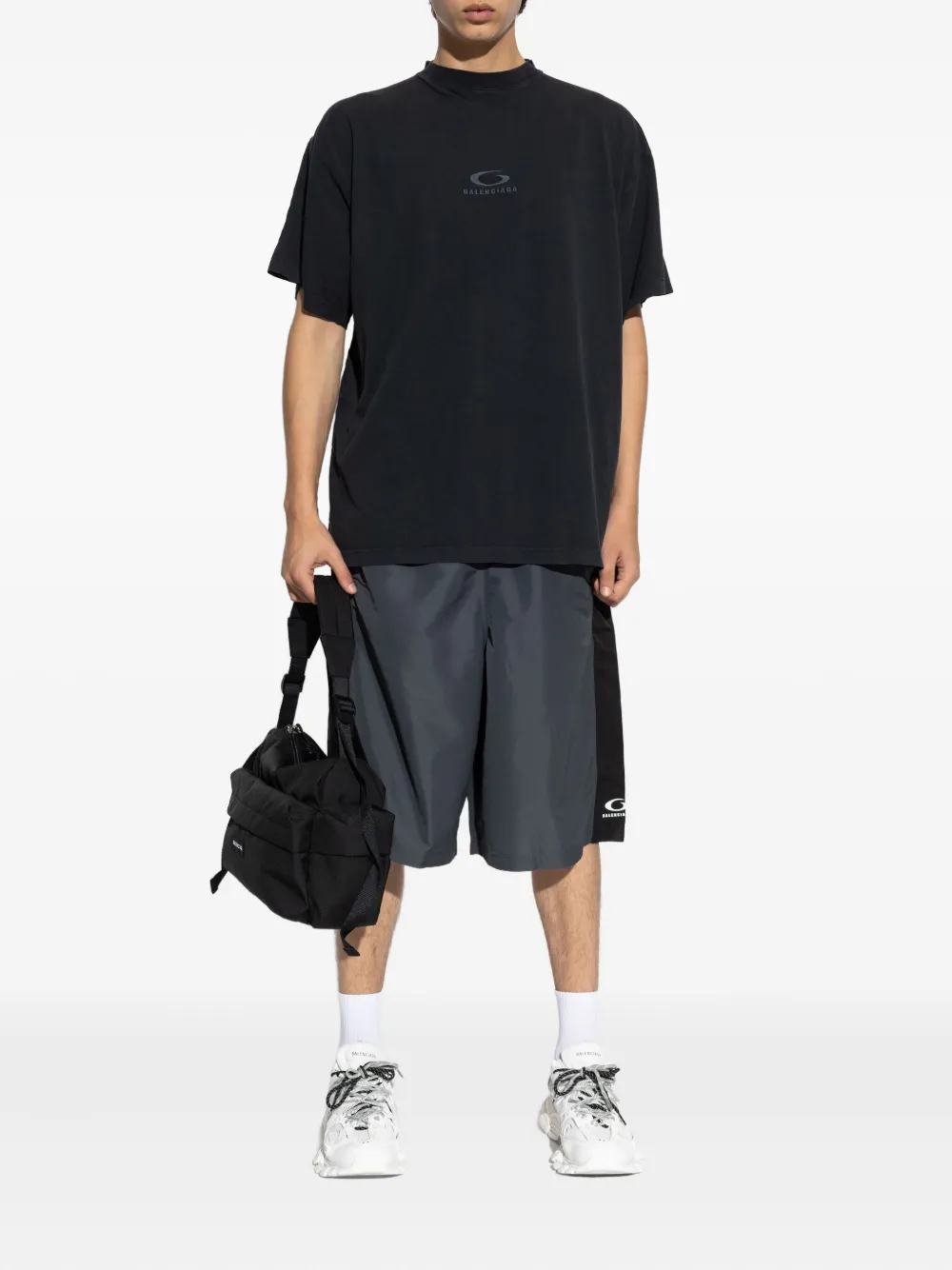 Balenciaga Loop Sports Icon logo-print T-shirt - Zwart
