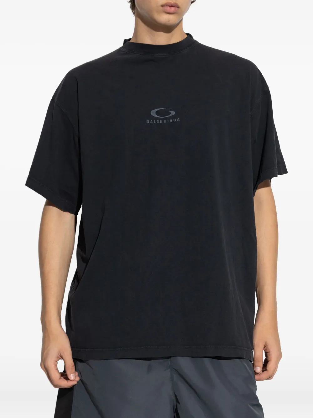 BALENCIAGA Loop Sports Iconブラック Tシャツ XXS Balenciaga Loop Sports Icon Tシャツ | ブラック | FARFETCH JP