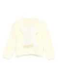 Miss Grant Kids bow-detail cardigan - Yellow