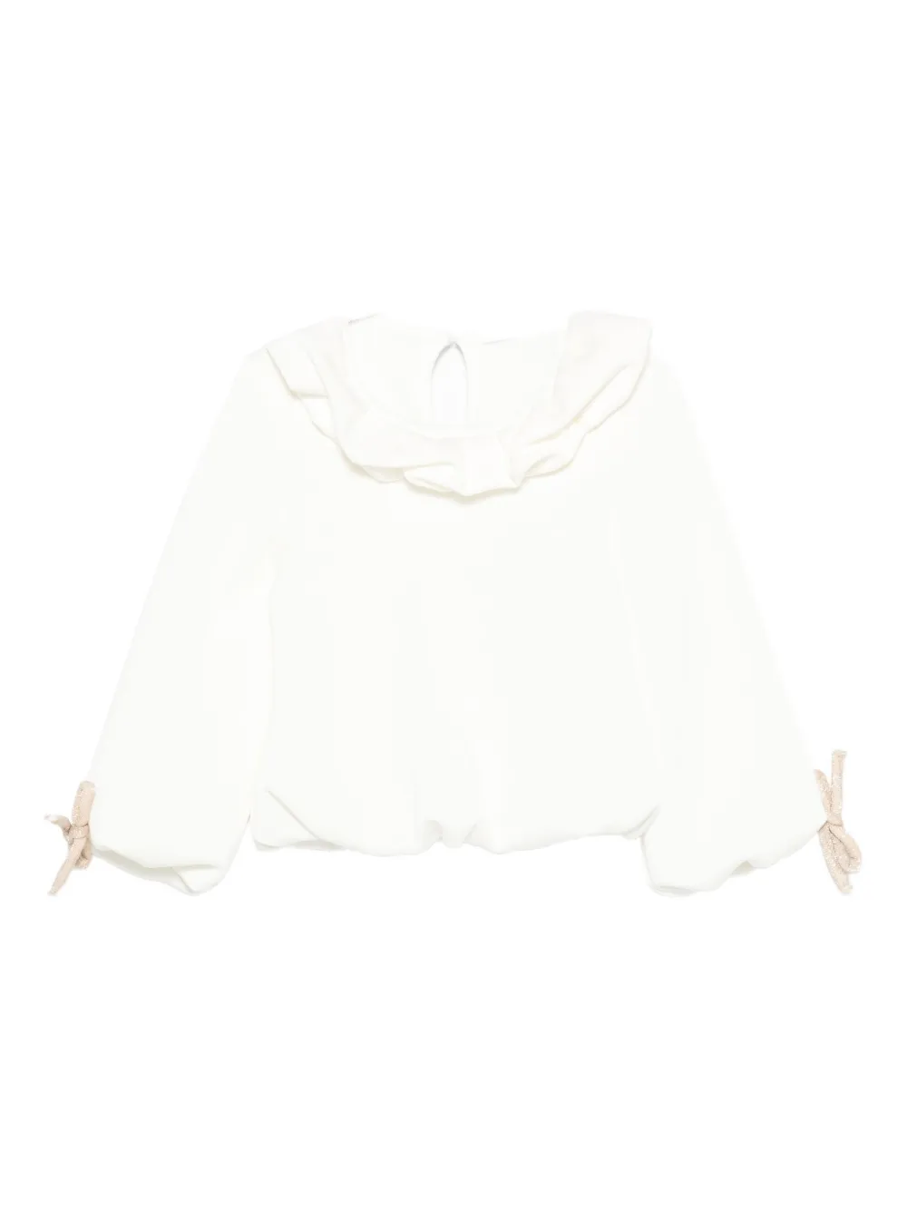 Miss Grant Frill-collar Blouse In White