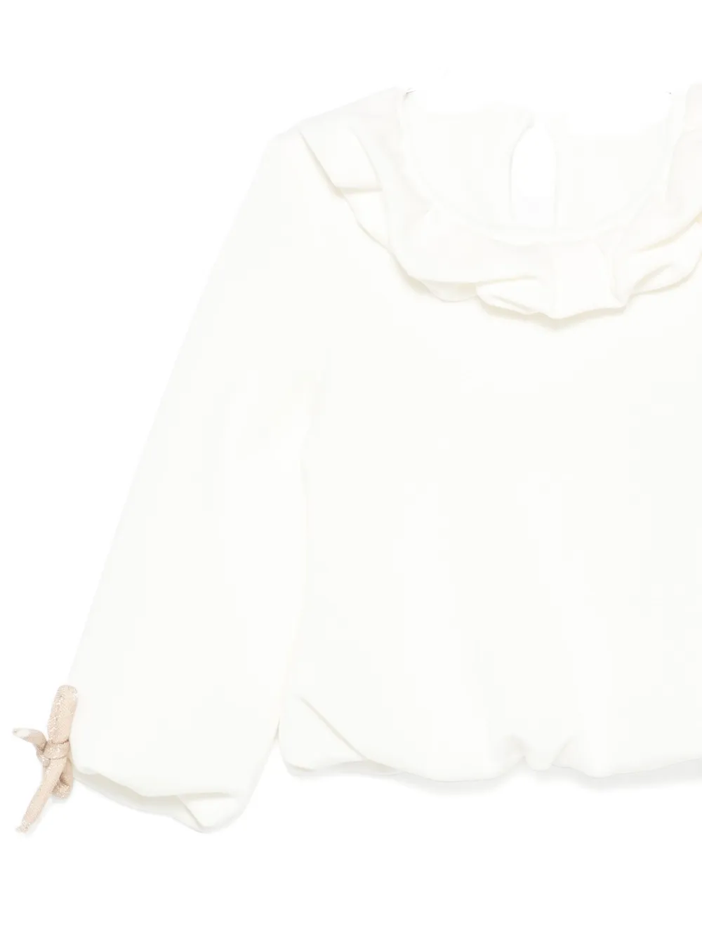 Miss Grant Frill-collar Blouse In White