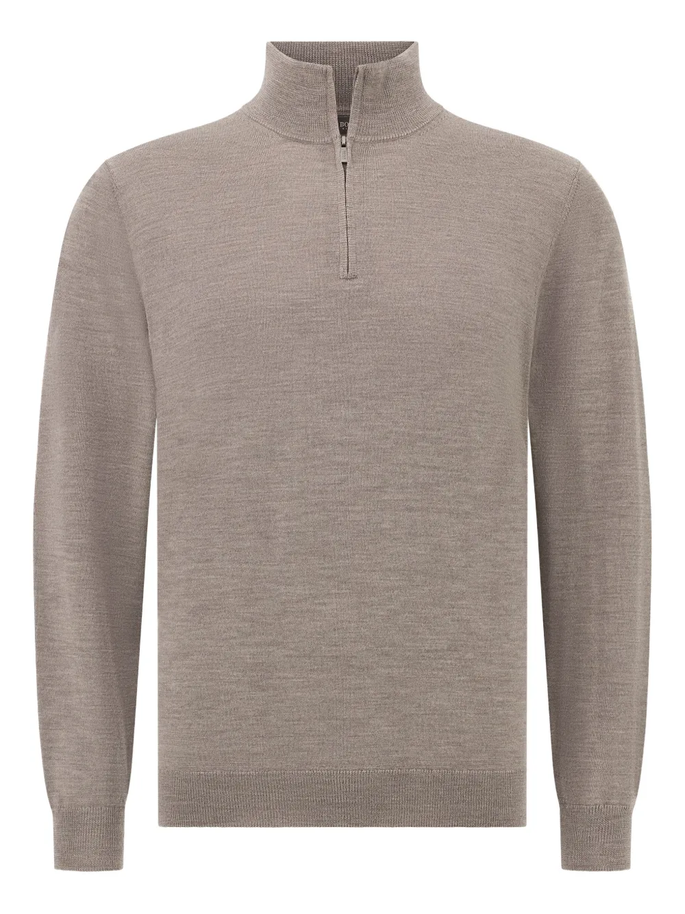 Boggi Milano half-zip wool sweater | Neutrals | Image 1