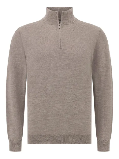 Boggi Milano half-zip wool sweater