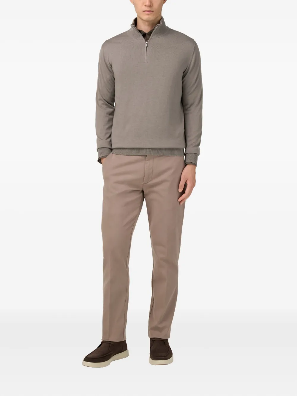 Boggi Milano half-zip wool sweater | Knitted Sweaters | Image 2
