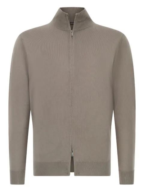 Boggi Milano full-zip wool cardigan