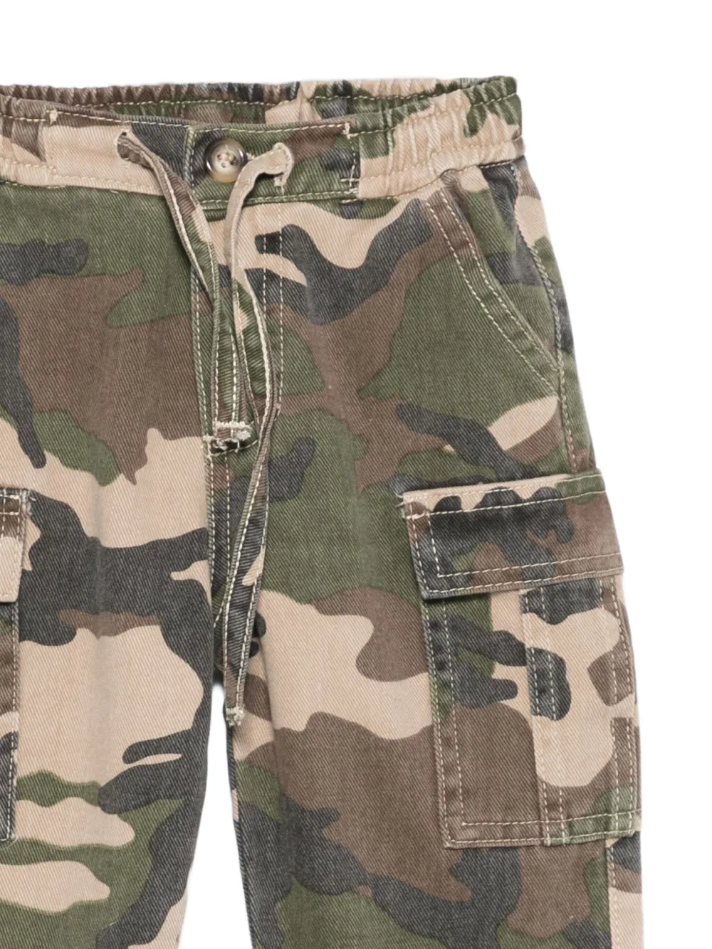 Miss Grant Kids Cargo broek met camouflageprint Groen