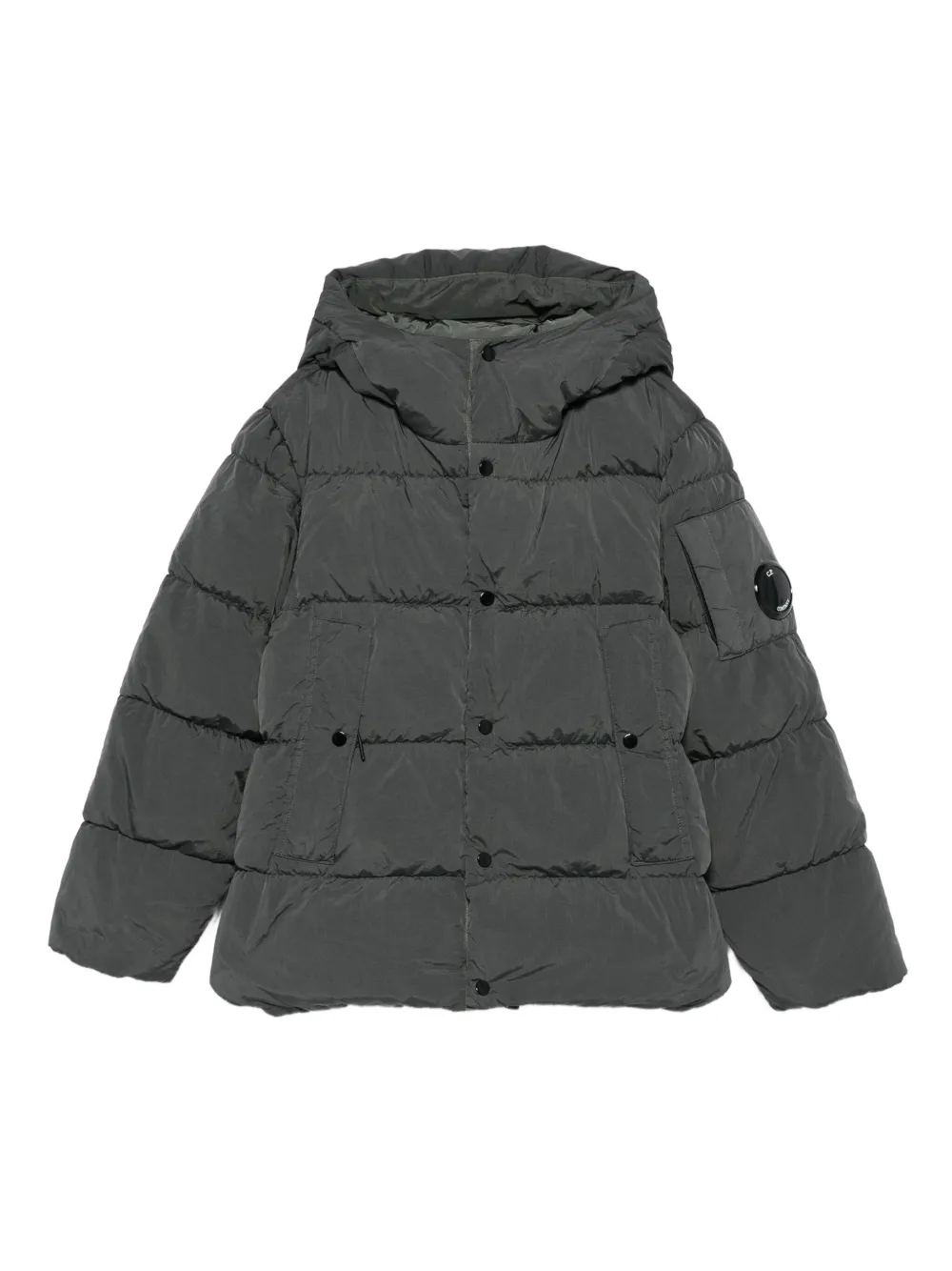 C.P. Company Kids chamarra capitonada con capucha | negro | Image 1