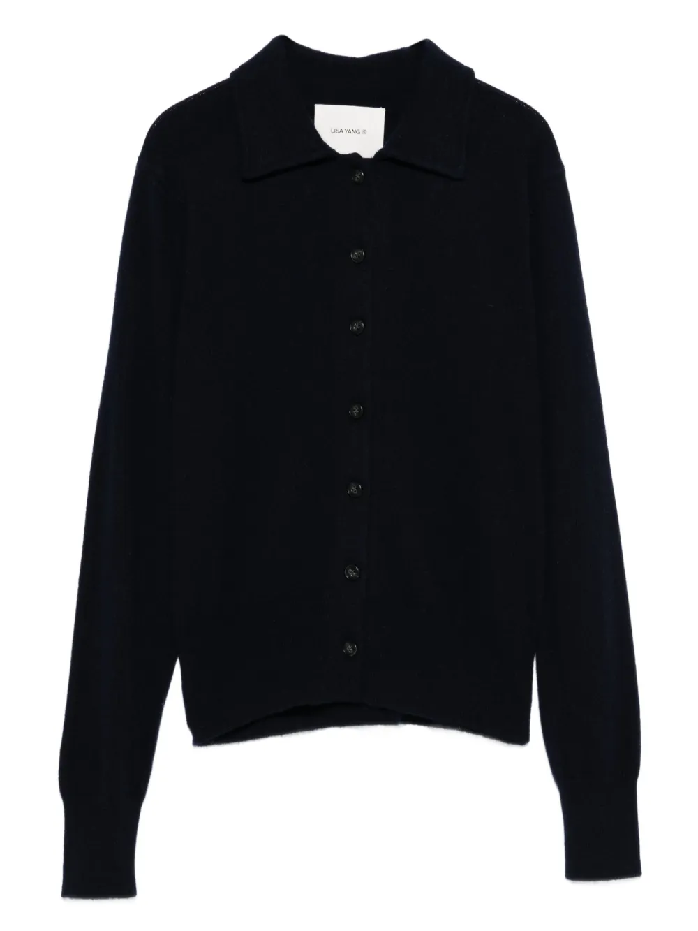 Lisa Yang buttoned classic-collar cardigan | Blue | Image 1