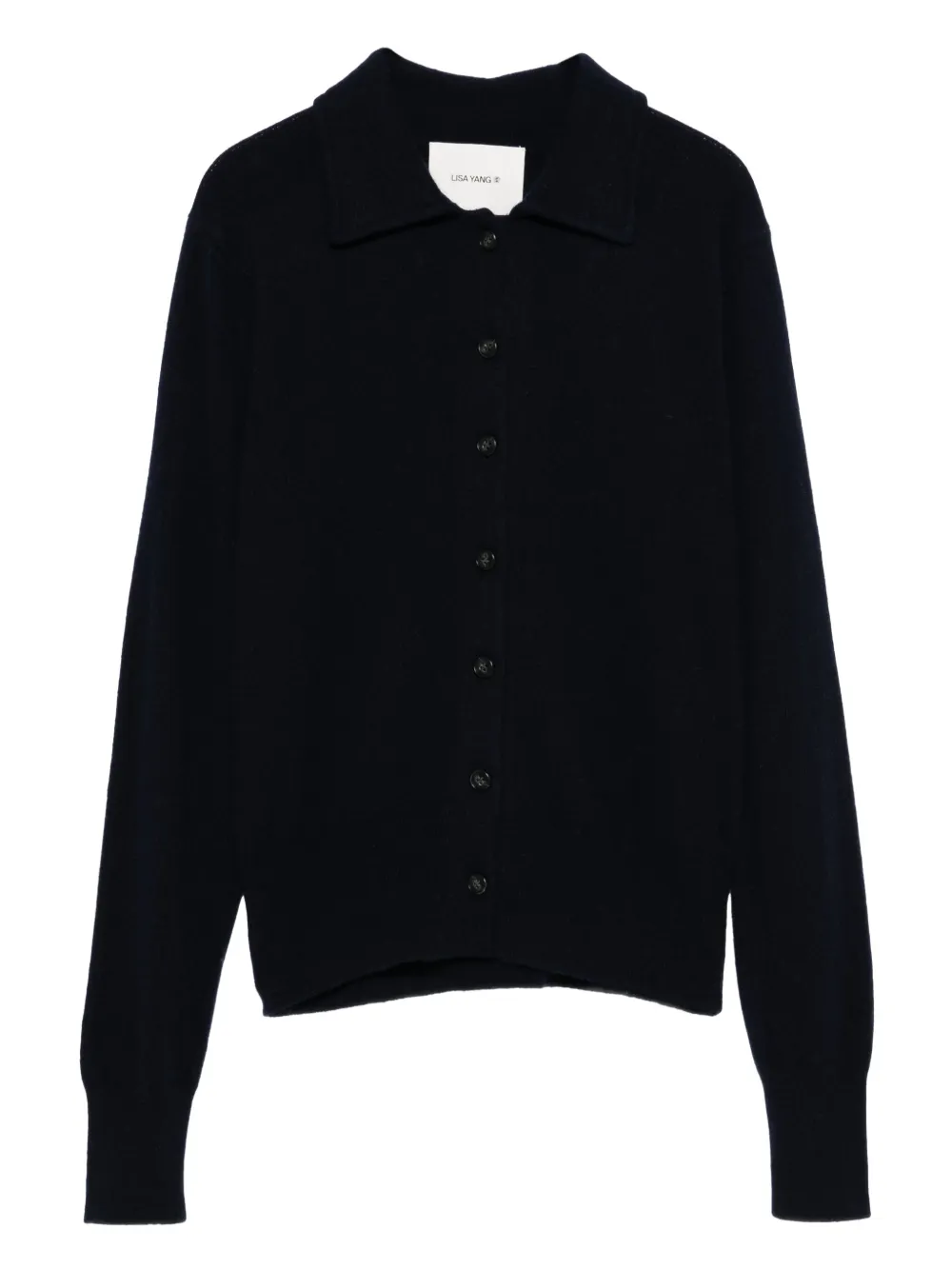 Lisa Yang buttoned classic-collar cardigan | Blue | Image 1