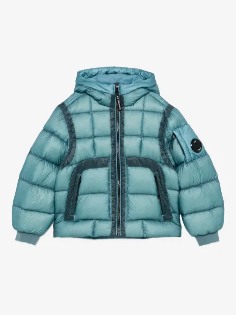 C.P. Company Kids quilted hooded jacket