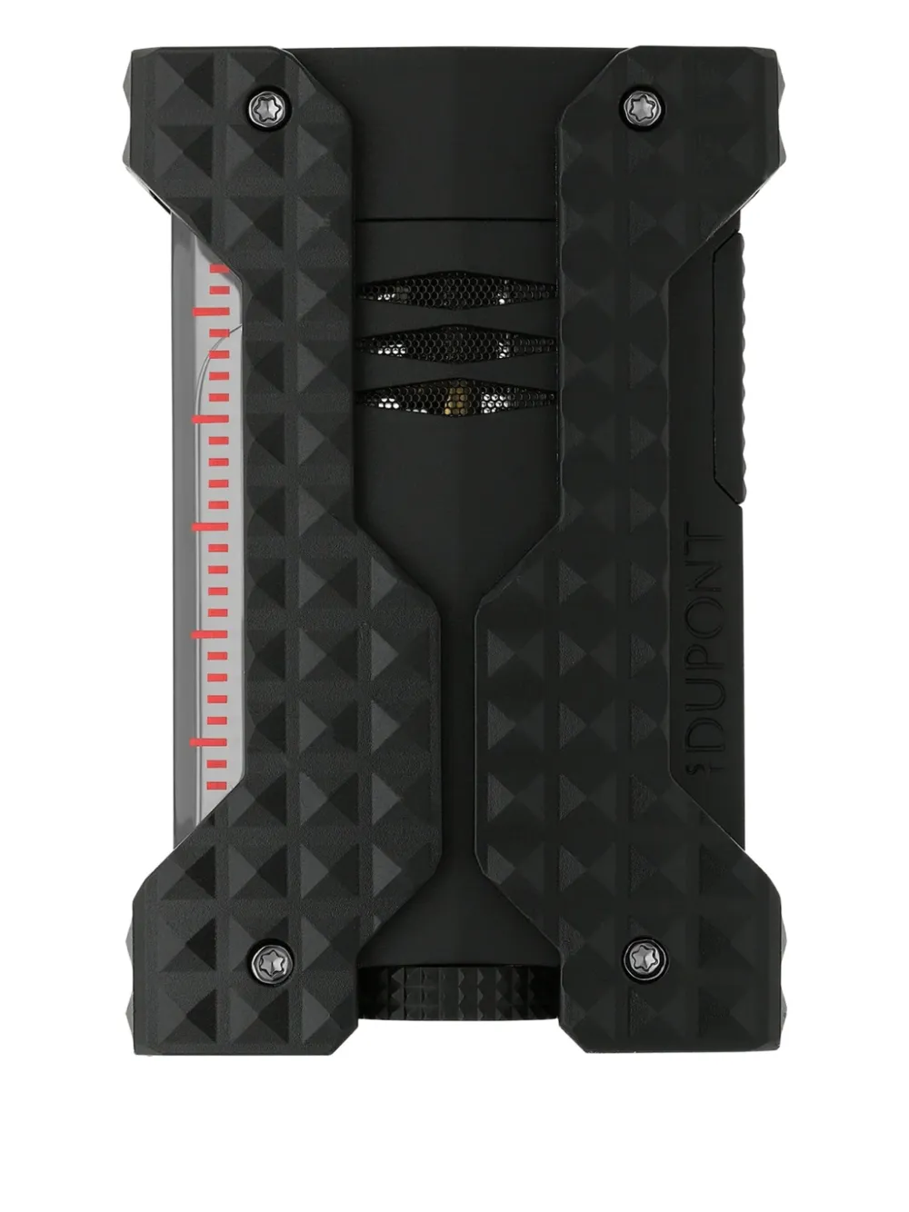 S.T. Dupont geometric-pattern brass lighter | Black | Image 1