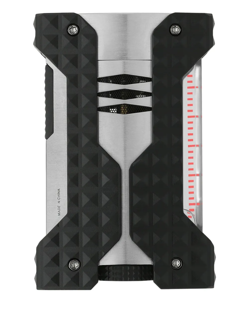 St Dupont Panelled Lighter In Silver