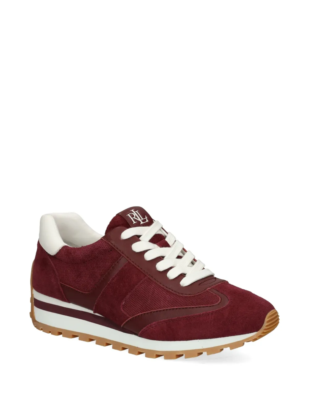 Lauren Ralph Lauren suede sneakers - Rood
