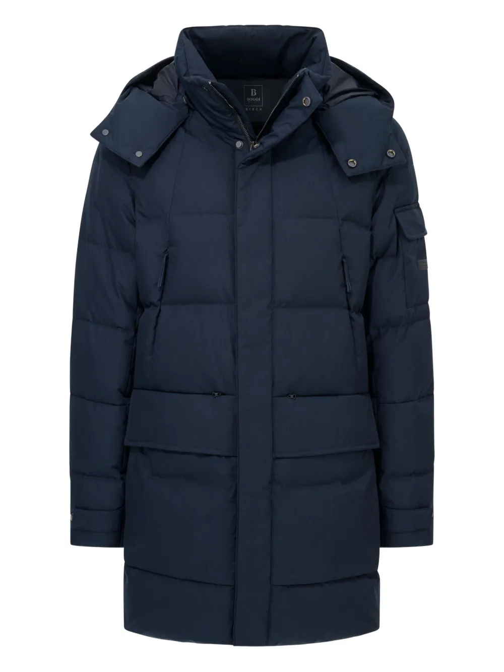 Boggi Milano B Tech Technical Parka With Goose Down | Blue | Image 1