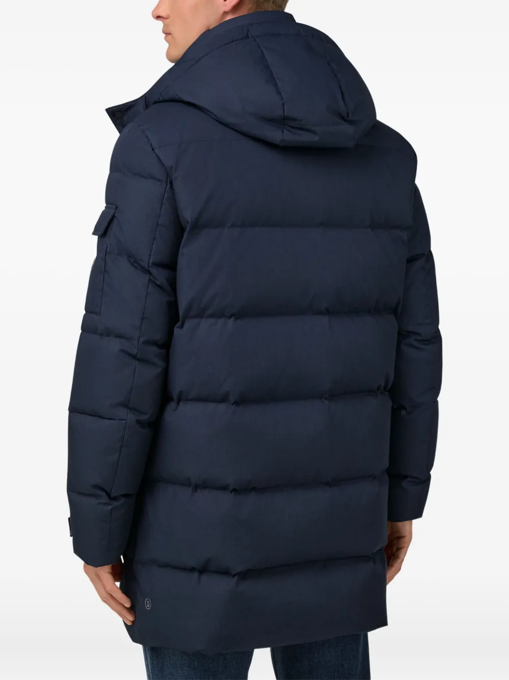Boggi Milano B Tech Technical Parka With Goose Down In Blue