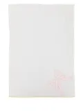 Gensami kids bow-detail ribbed blanket - White