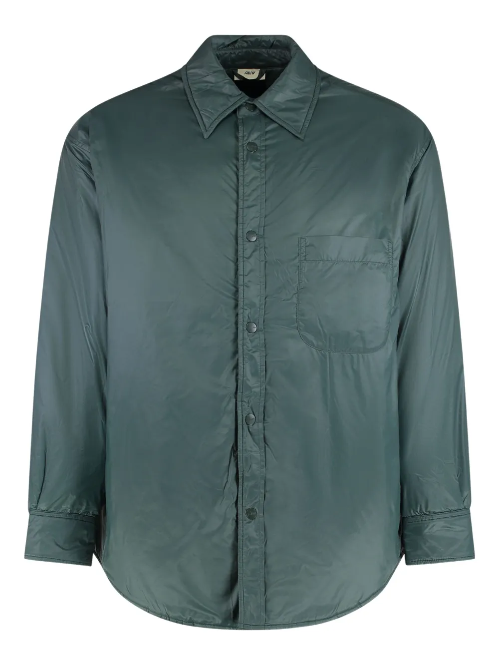 Autry Front-pocket Overshirt In Brown