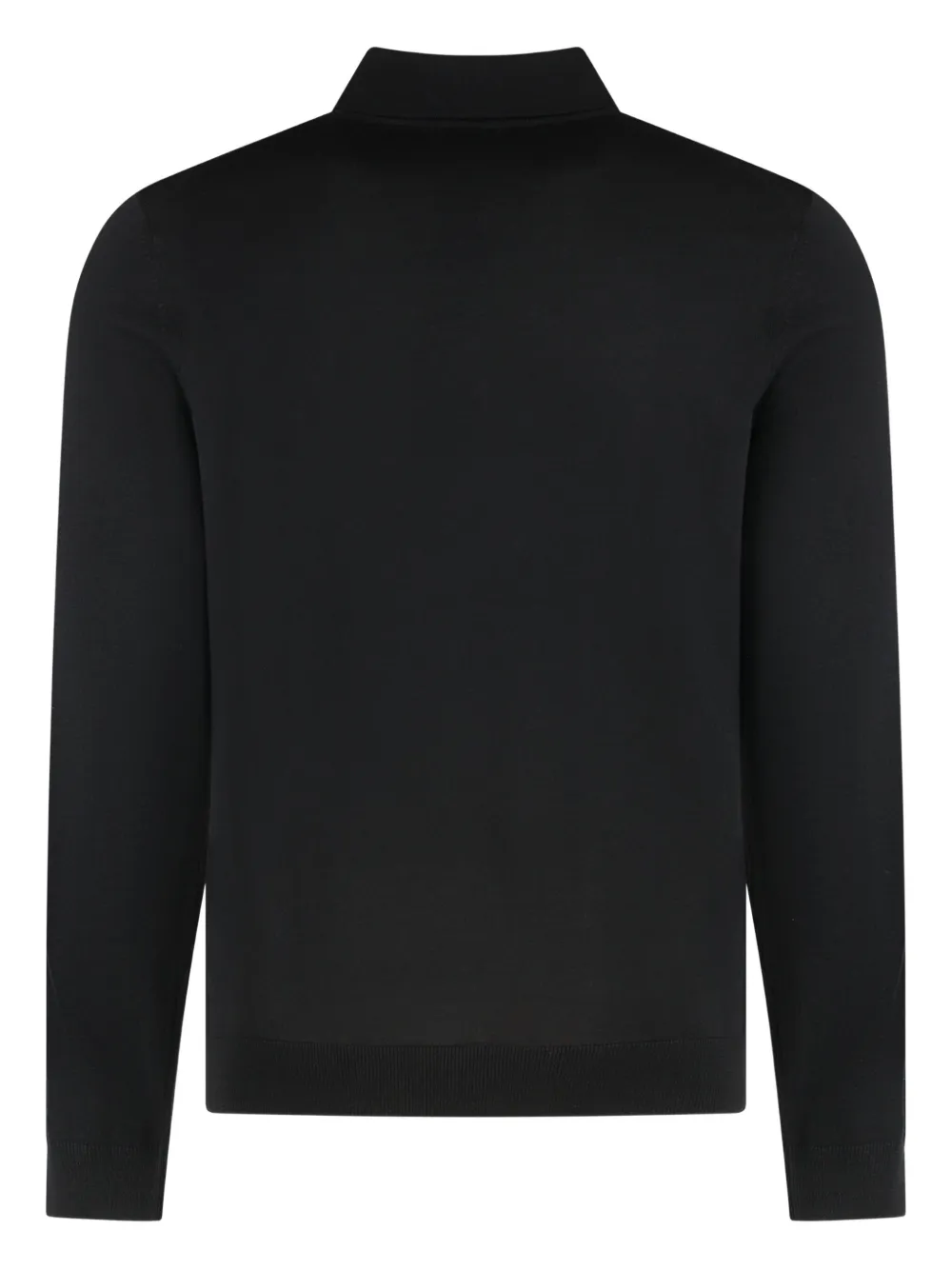 BOSS long-sleeves polo shirt - Zwart