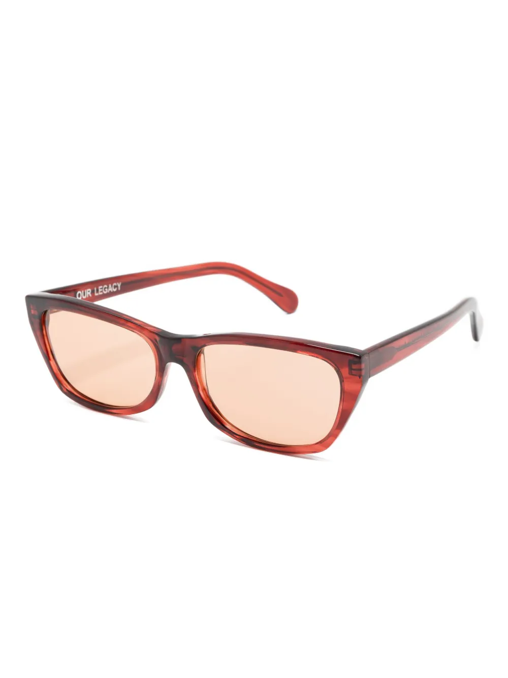 OUR LEGACY rectangle-frame sunglasses - Rood