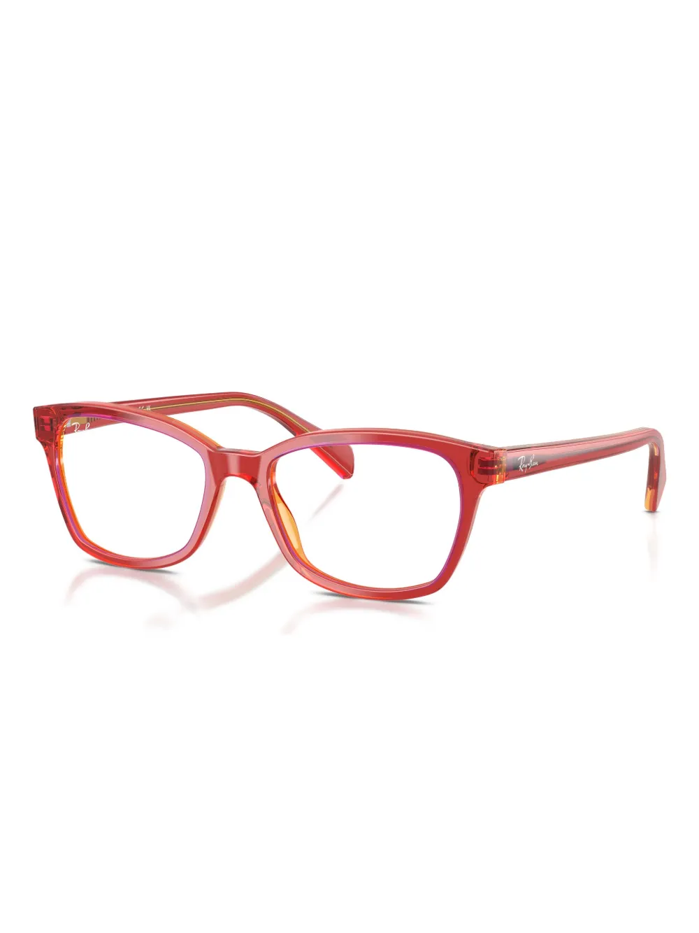 Ray-ban Junior Square-frame Glasses In Metallic