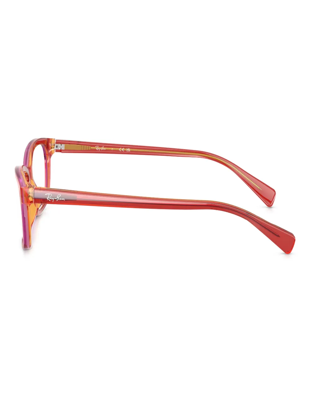 RAY-BAN JUNIOR Bril met vierkant montuur Rood